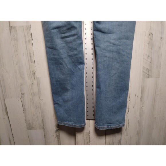 Levis 514 Light Blue Jeans Denim 36x32 Straight Leg Western Cowboy (34x31) - Picture 5 of 9